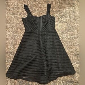 Romeo & Juliet Couture Black Textured Mini Dress size S